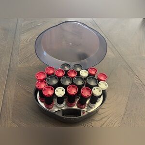 Remington KF201 VELVET Flocked Hot Rollers Hair Curlers NO Clips Pageant